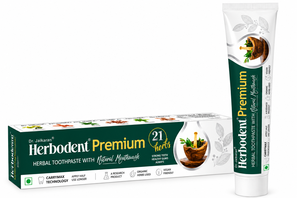 Herbodent® Premium Herbal Toothpaste with 21 Herbs & Natural Mouthwash