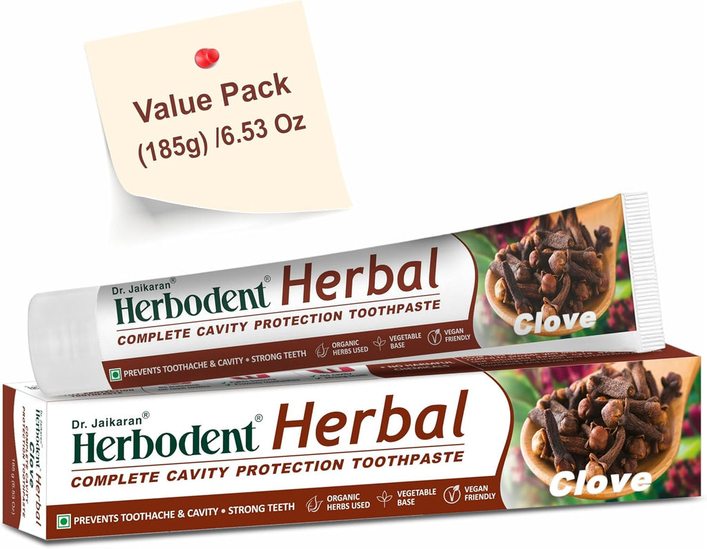 Herbodent Herbal Clove Toothpaste – 185g (6.53 oz)