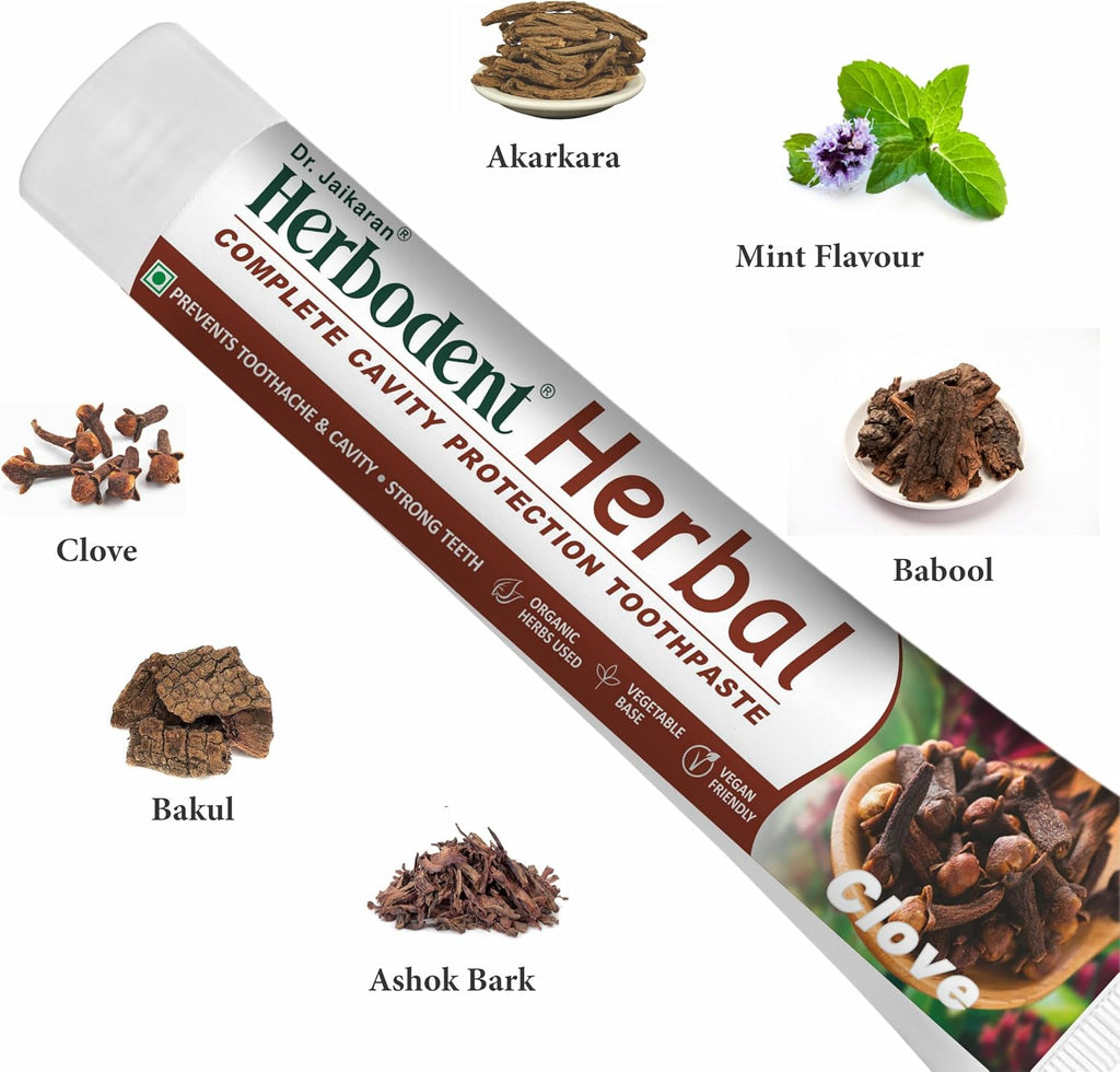 Herbodent Herbal Clove Toothpaste – 185g (6.53 oz)