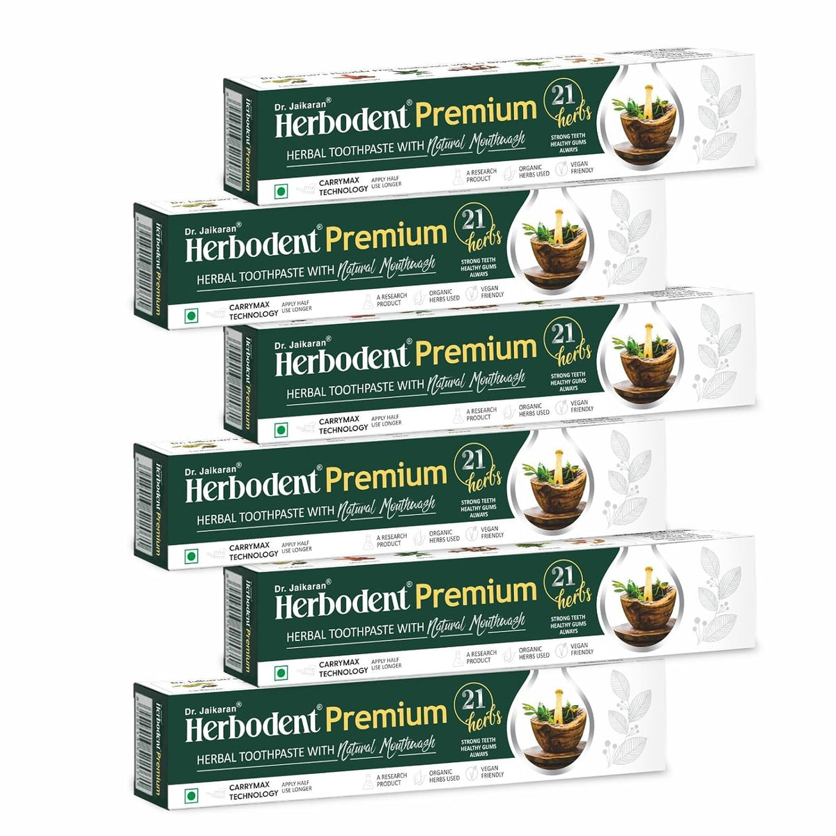 Herbodent® Premium Herbal Toothpaste with 21 Herbs & Natural Mouthwash