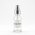1/2 oz (15 ml) Boston Round Clear Glass Bottle